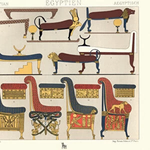 Ancient egyptian furniture Beds, divans, and thrones