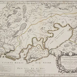 Antique map of Petite Tartarie north of the Black Sea