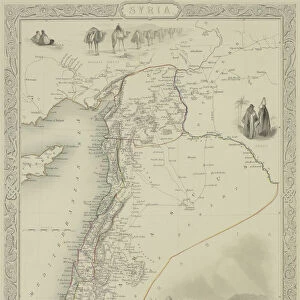 Antique map of Syria