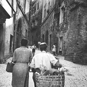 Assisi Peasants take their geese to the market