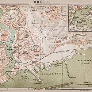 Brest, France map