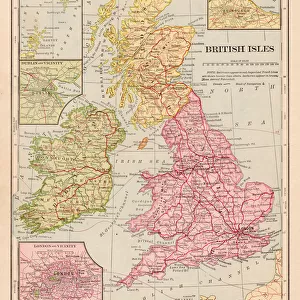 British isles map 1898