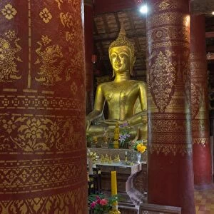 Buddha Image in Wat Pak Khan, Luang Prabang, Laos