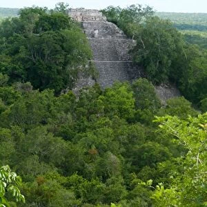 Calakmul Temple I ruins