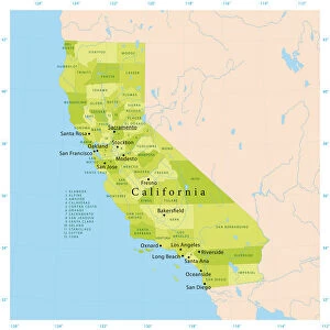 California Vector Map