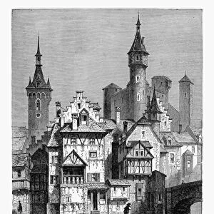 Castle of Munot in Schaffhausen, Switzerland Circa 1887