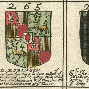 Coat of arms 17th century Robinson and Player