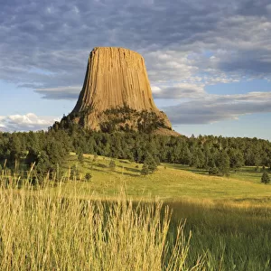 Devils Tower National Monument At Sunset