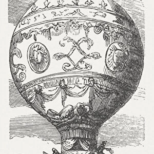 First ballon flight, Jean-FranAzois PilAtre de Rozier (1783), published 1877