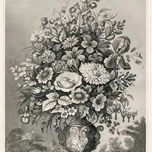 Flower vase engraving 1873