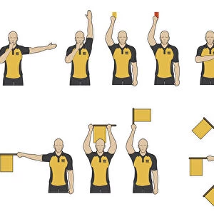Football referees signals