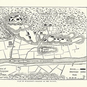 General John Burgoyne position, Battles of Saratoga