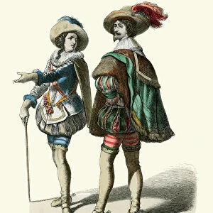 Historical fashions of France, 17th Century Cavaliers, Men