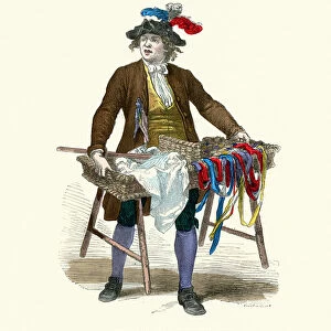 History of Fashion, 18th Century Marchande de Rubans