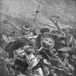 Hun Troops In Battle At Chalons
