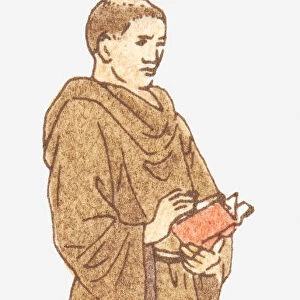 Illustration of a Franciscan monk