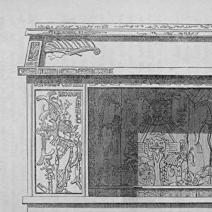 Illustration Of Mayan Altar In Yucatan