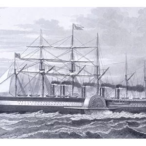 Iron sailing steamship Great Eastern Transatlantic