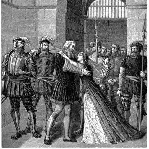 King Henry VIII Brings Anne Boleyn to Cardinal Wolsey