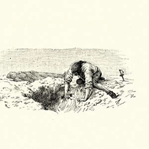 Manon Lescaut - Man burying a dead body
