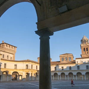 Mantova, Lombardy, Italy. Historical buildings in the old town