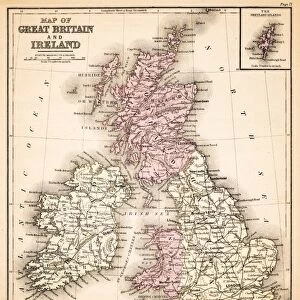 Map of Great Britain and Ireland 1883