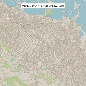 Menlo Park California US City Street Map