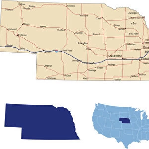 Nebraska road map