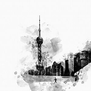 Oriental Pearl Tower with modern architecture background, Shanghai, China