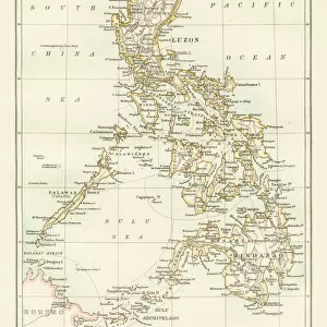 Philippines map 1885