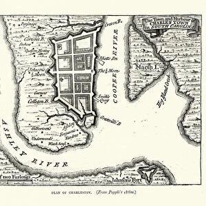Plan of Charleston, South Carolina, 18th Century