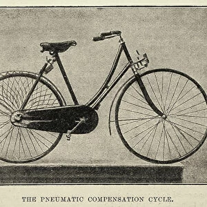 Pneumatic compensation cycle, history of cycling, Vintage Bicycle 1890s