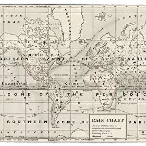 Rain chart of the world 1889