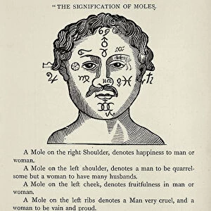 Signification of Moles, Superstition and paranormal, English folklore, 18th Century