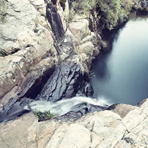 Small waterfall with water pool at the bottom - Dullstroom South Africa