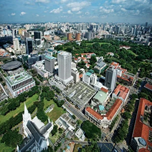 Stamford & North Bridge Road, Singapore Aerial