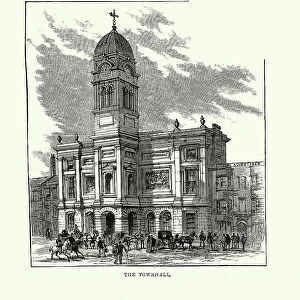 Town Hall of Derby, Derbyshire, England, Victorian architecture, 1890s