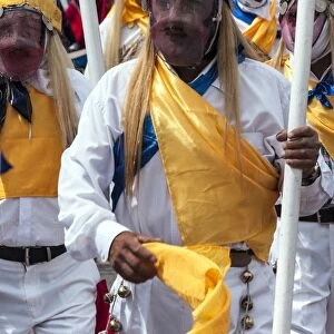 Traditional folk dancers from Quito, Ecuador