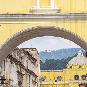View through Arco de Santa Catalina (Santa Catalina Arch) Antigua Guatemala