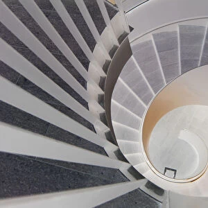View downward a spiral stair, Upper Austria