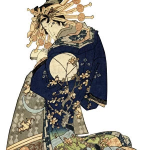 Woman in a Traditional Japanese Kimono