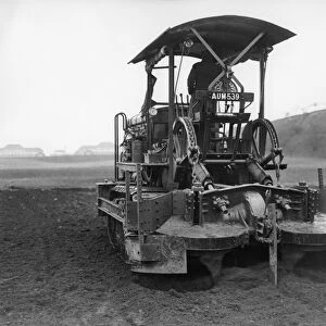 Agricultural Machinery : A tracked vehicle complete with caterpillar wheels or tracks