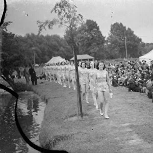 The Bathing Girls parade at the Dartford Carnival in Kent. 1939