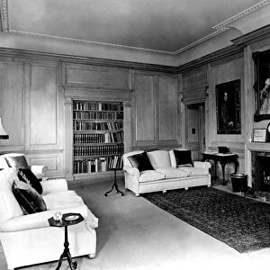 Clarence House The Duke of Edinburghs sitting room. The panelling is of white Canadian maplewood