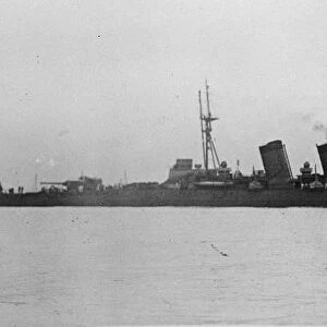 Japanese Battleship. Kinukasa. March 1928