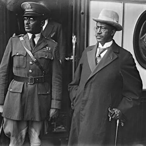 President of Liberia, CDB King, arrives at Dover. 19 July 1927