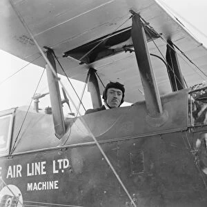 Result of the great air race Captain F L Barnard who was the first to reach Croydon