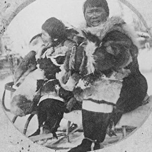 Tchooktchee woman and child, Anadyr River in Russia 1920 Chukchi or Chukchee people