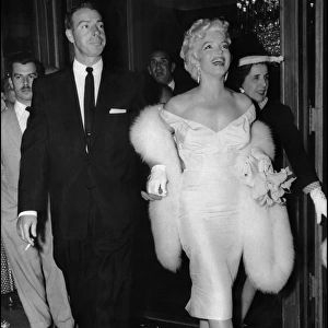 Marilyn Monroe with her husband Joe DiMaggio