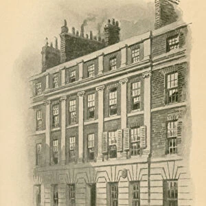 No 15 Furnivals Inn, Holborn, London, Residence of Charles Dickens, 1835-37 (litho)
